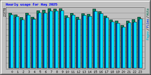 Hourly usage for May 2025