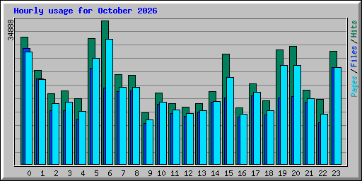 Hourly usage for October 2026